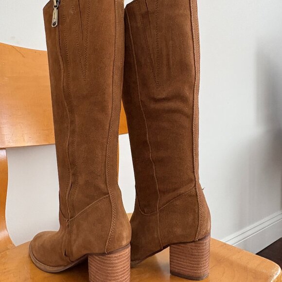 Blondo Nikki Caramel Tall Suede Waterproof Boot with 2.5" Heel, Size 7.5 - Picture 5 of 9